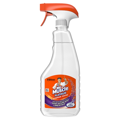 Mr Muscle Platinum Shower Spray 500ml pack shot
