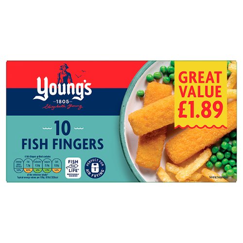 Youngs Fish Fingers 250g PM £1.89 pack shot