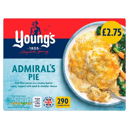 Youngs Admirals Pie 300g PM £2.75 pack shot