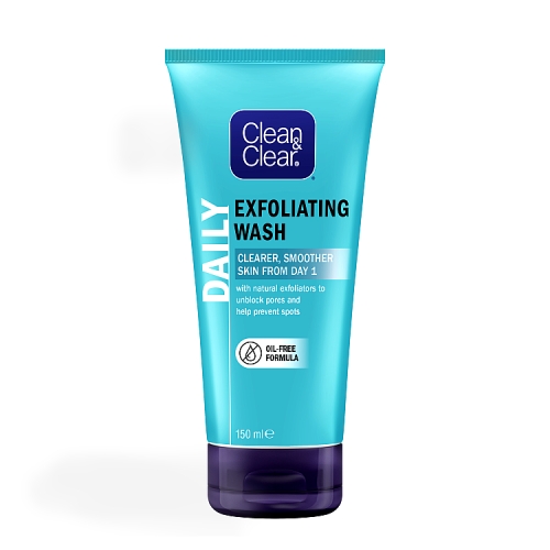 Johnsons Clean N Clear Exfoliating Daily Wash 150ml pack shot
