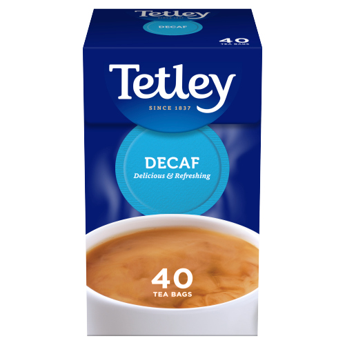 Tetley Decaf Tea Bags 40s 100g pack shot