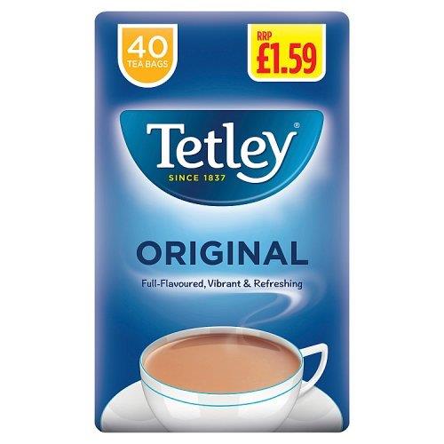 Tetley Original Tea Bags PMP 40s (12 x 125g) pack shot