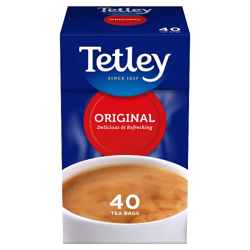 Tetley Original Teabags 40g pack shot