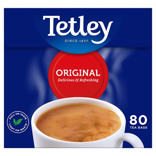 Tetley Original Tea Bags 80s 250g pack shot