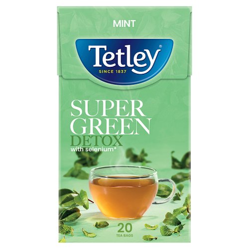 Tetley Super Green Detox 20s pack shot