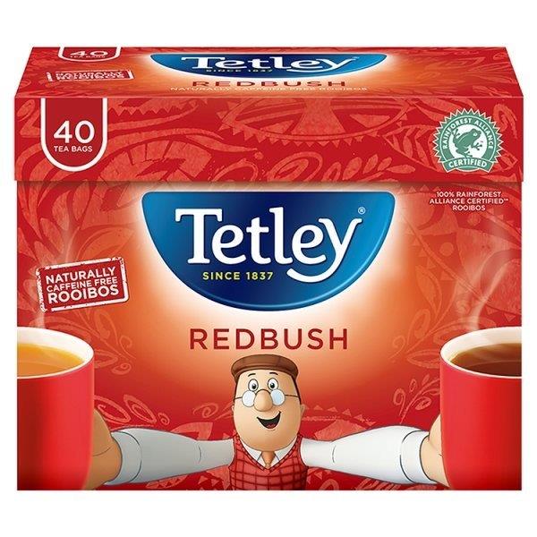 Tetley Redbush 40s pack shot