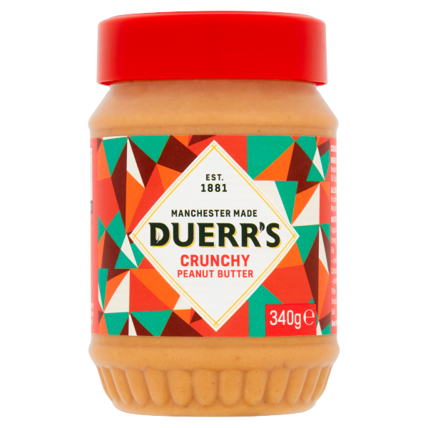 Duerrs Crunchy Peanut Butter 340g pack shot