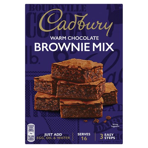 Cadbury Baking Chocolate Brownie Mix 350g pack shot