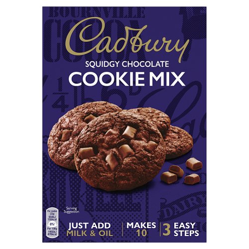 Cadbury Double Chocolate Cookie Mix 265g pack shot