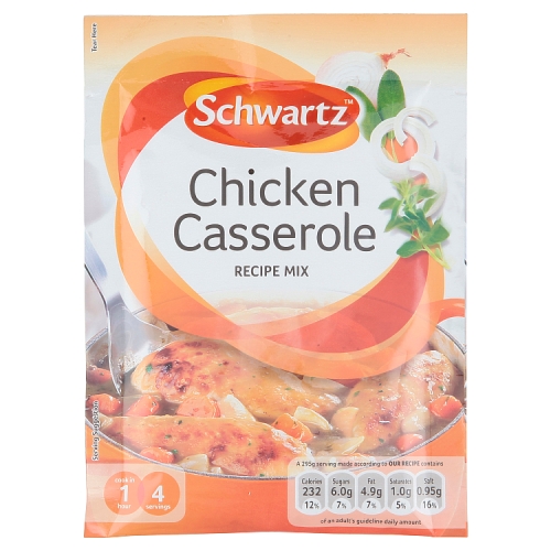 Schwartz Authentic Mix Chicken Casserole 36g pack shot