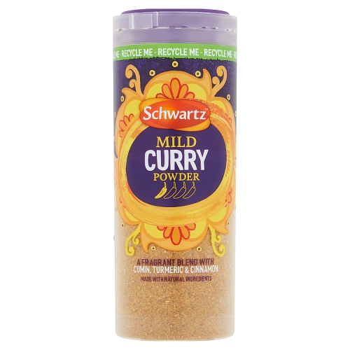 Schwartz Curry Powder Mild 85g pack shot