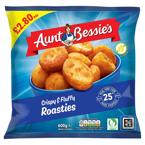 Aunt Bessies Homestyle Roast Potatoes PM £2.79 600g pack shot