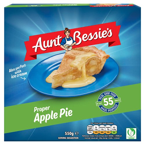 Aunt Bessies Family Apple Pie 550g pack shot
