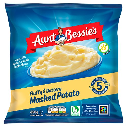 Aunt Bessies Mashed Potato 650g pack shot