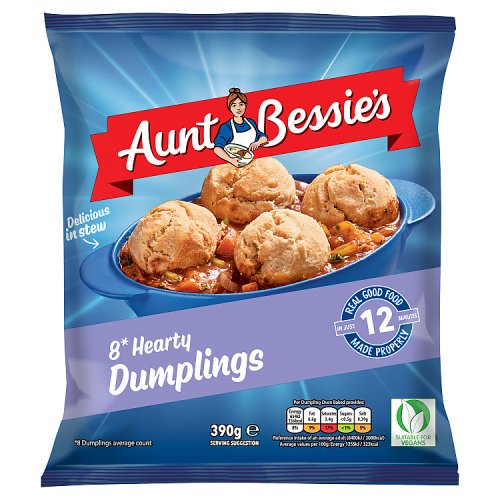 Aunt Bessies Hearty Dumplings 390g pack shot