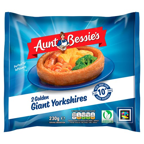 Aunt Bessies 2 Giant 7  Yorkshire Puddings 230g pack shot