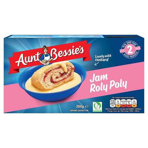 Aunt Bessies Jam Roly Poly 300g pack shot