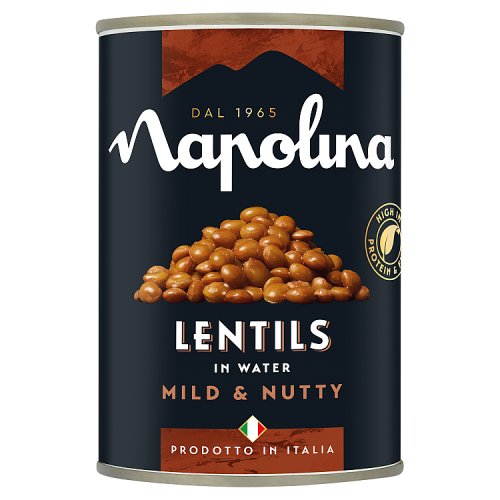 Napolina Lentils in Water 400g pack shot
