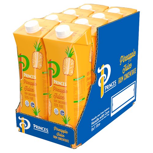 Princes Pineapple 100% Concentrate Juice 1Ltr pack shot