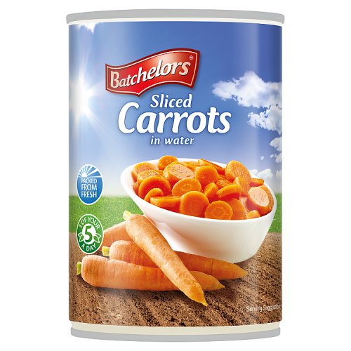 Batchelors Sliced Carrots 400g pack shot