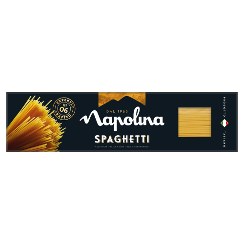 Napolina Spaghetti Box 500g pack shot