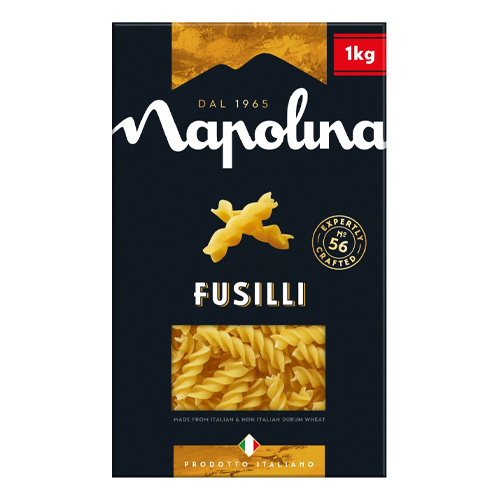 Napolina Fusilli Box 1kg pack shot