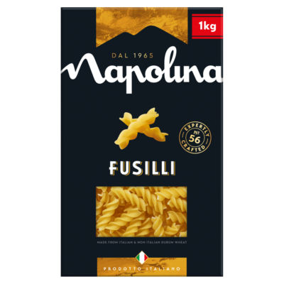 Napolina Fusilli Pasta 1kg pack shot