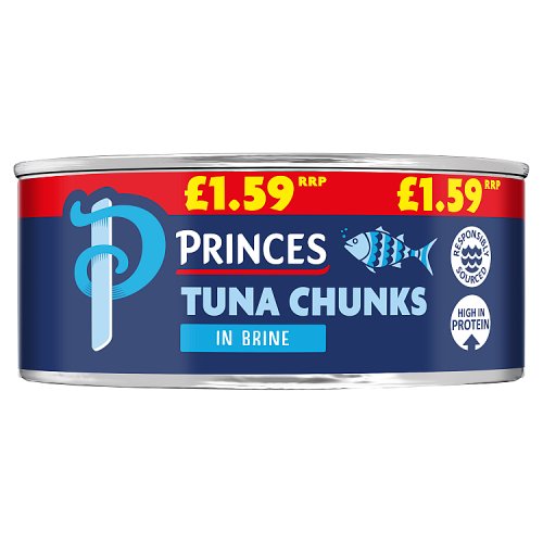Princes Tuna Chunks In Brine PM £1.59 145g pack shot