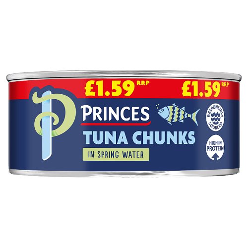 Princes Tuna Chunks In Springwater PM £1.59 145g pack shot