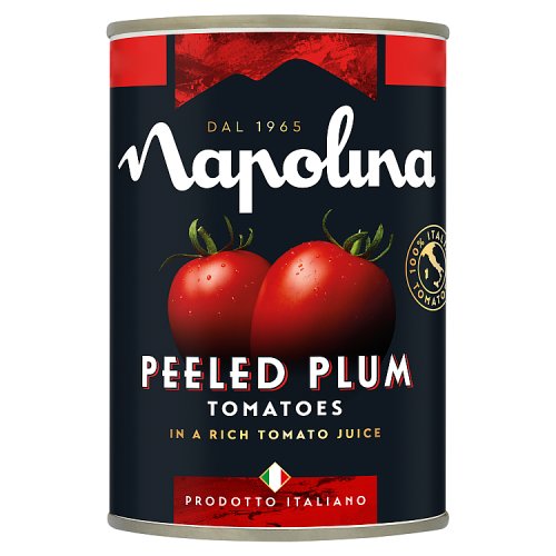 Napolina Plum Tomatoes PM £1.20 400g pack shot