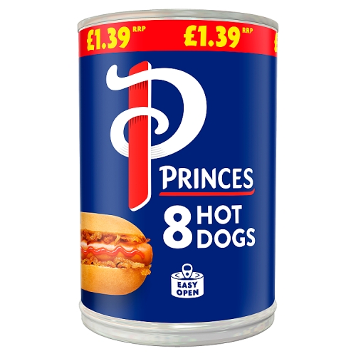Princes Hot Dogs 400g PMP pack shot