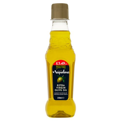 Napolina Extra Virgin Olive PM £3.49 250ml pack shot