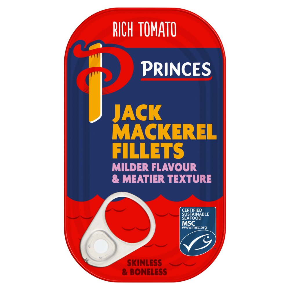 Princes Mackerel in Tomato Sauce 125g pack shot