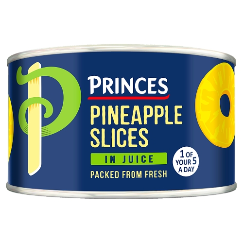 Princes Pineapple Slices In Juice 227g pack shot