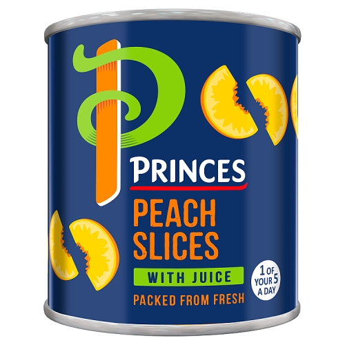 Princes Peach Slices 220g pack shot
