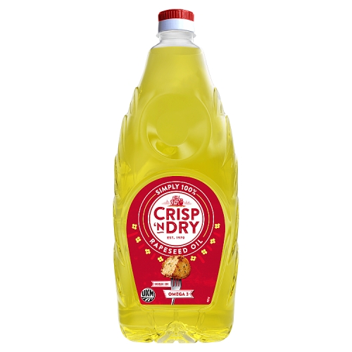 Crisp N Dry Rapeseed Oil 2Ltr pack shot