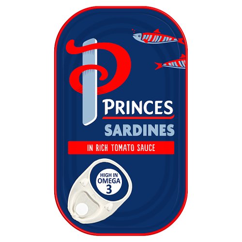 Princes Sardines In Rich Tomato Sauce 120g pack shot