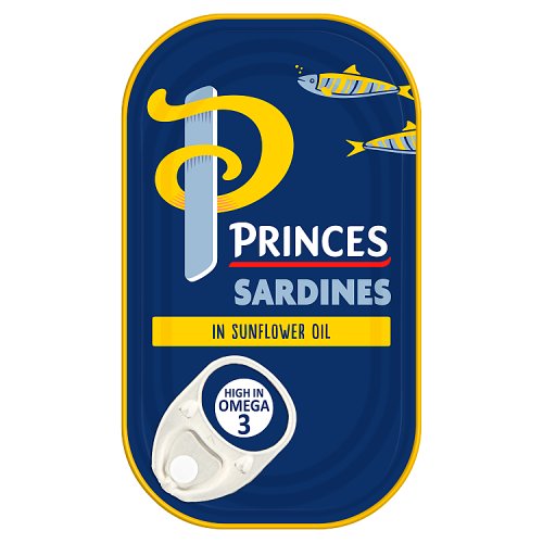 Princes Sardines In Sunflower Oil 120g pack shot