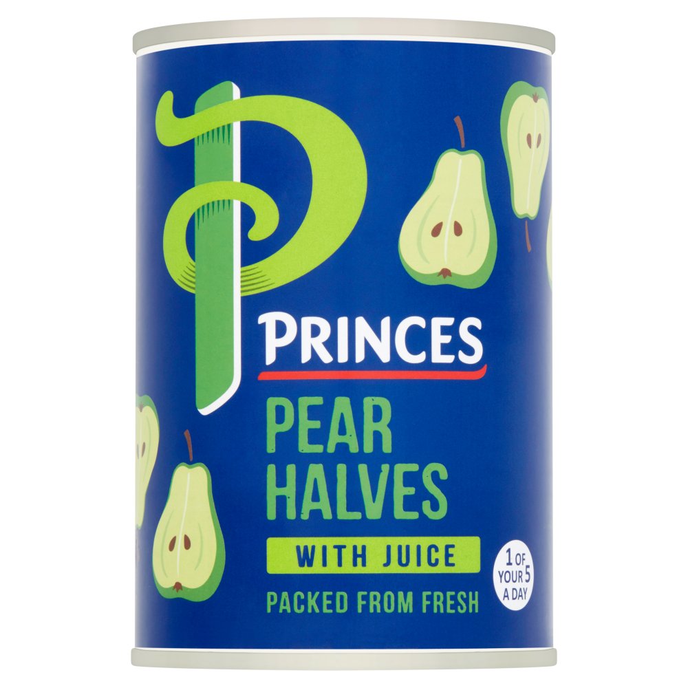 Princes Pear Halves in Juice 410g pack shot