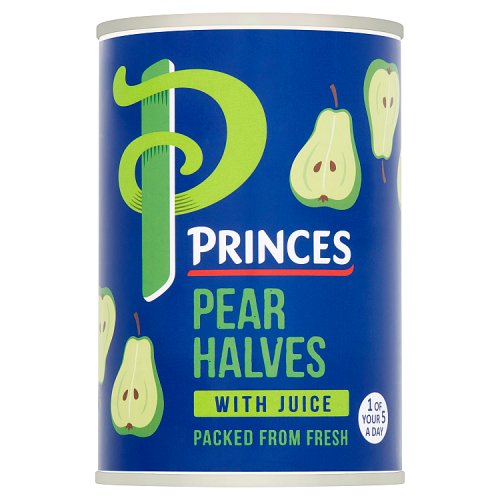 Princes Pear Halves In Juice 410g pack shot