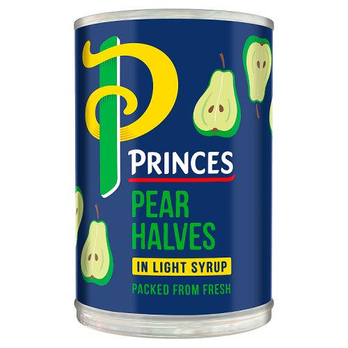 Princes Pear Halves In Light Syrup 410g pack shot