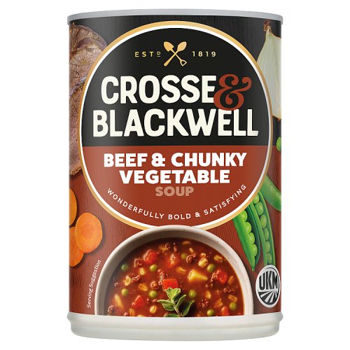 Crosse & Blackwell Chunky Vegetable & Beef Soup 400g pack shot