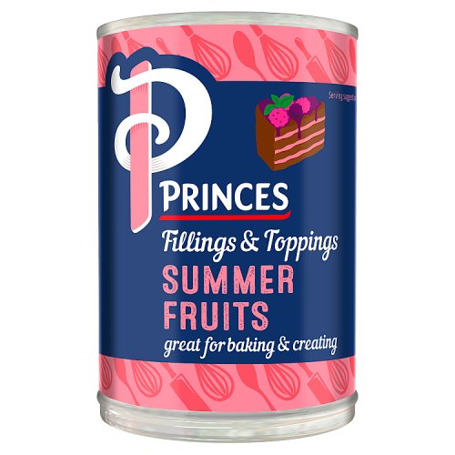 Princes Fillings & Toppings Summer Fruits 410g pack shot