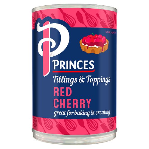 Princes Fillings & Toppings Red Cherry 410g pack shot