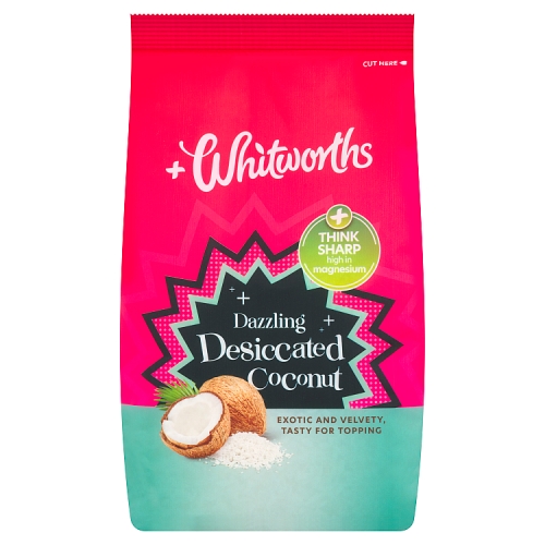 Whitworths Desiccated Coconut 200g pack shot