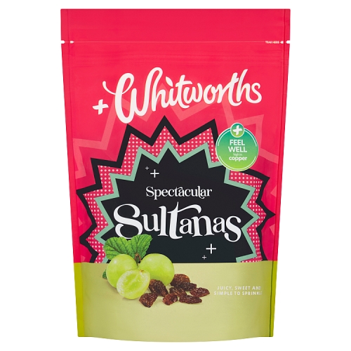 Whitworths Juicy Sultanas 325g pack shot