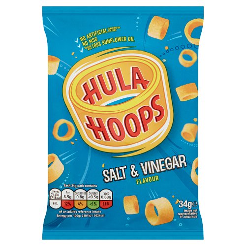 Hula Hoops Salt & Vinegar 34g pack shot