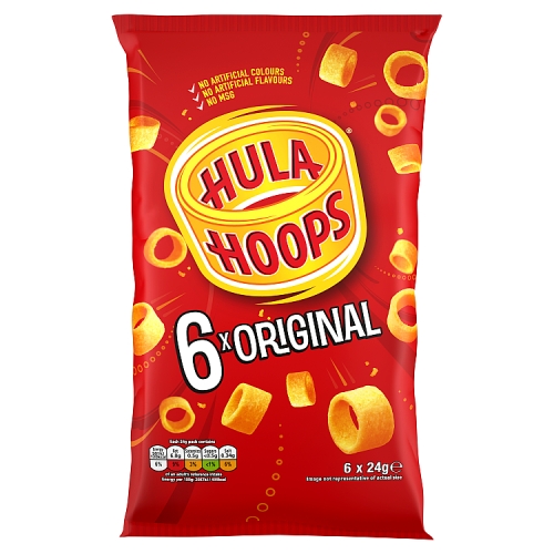 Hula Hoops Original 6pk (6 x 24g) pack shot