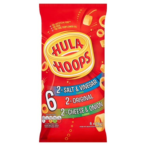 Hula Hoops Family Variety 6pk (6 x 24g) pack shot