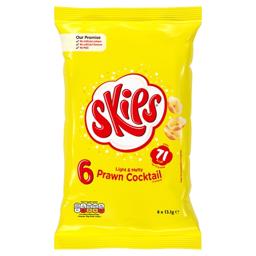 Skips Prawn Cocktail 6pk (6 x 13.1g) pack shot
